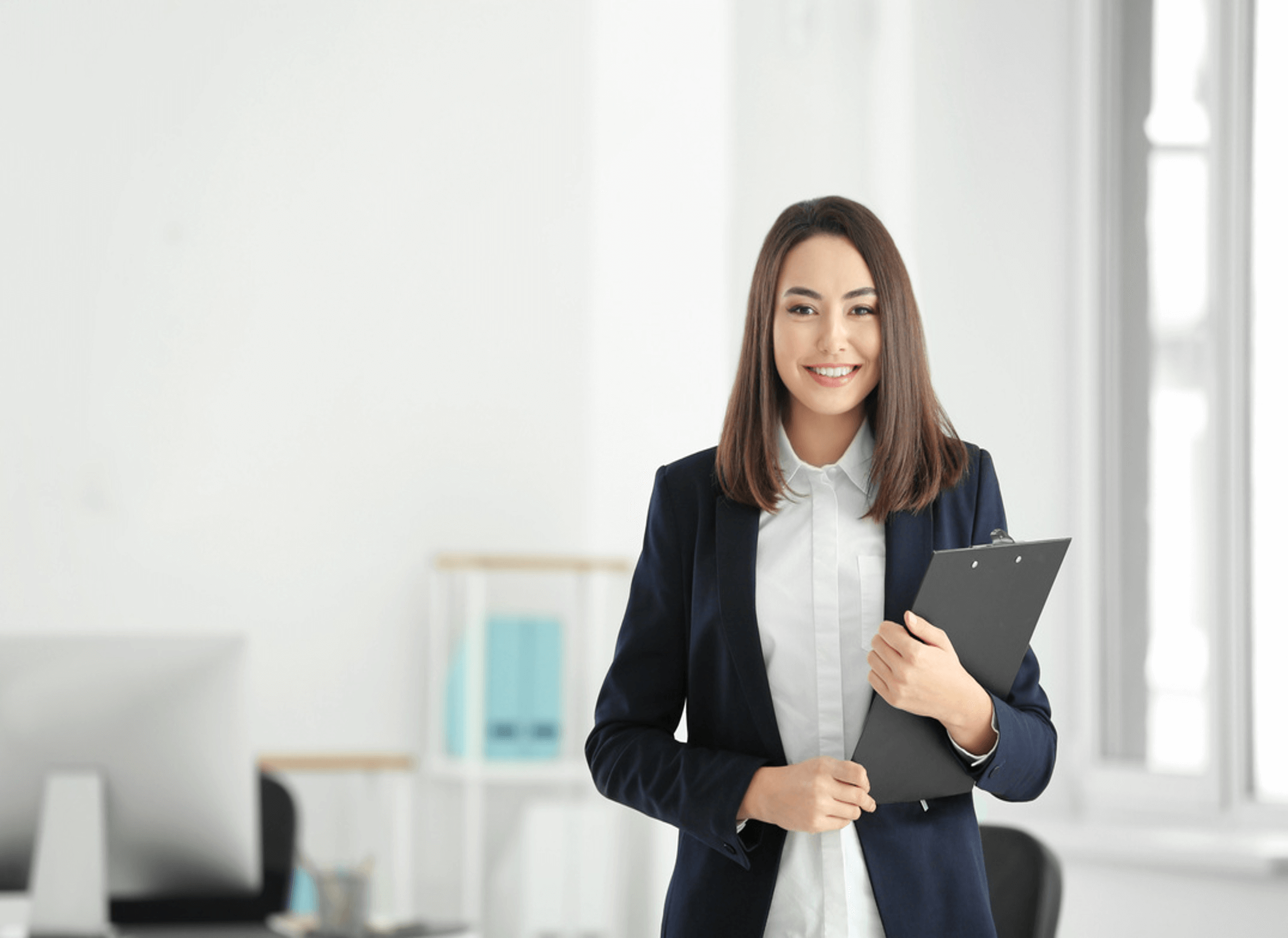 woman holding documents